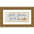 thumbnail image 1 of Wiens, James 14x8 Gold Ornate Wood Framed with Double Matting Museum Art Print Titled - Beautiful Bounty Sign III Script, 1 of 4