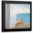 thumbnail image 1 of Wiens, James 15x15 Black Modern Framed Museum Art Print Titled - Blue Breeze II, 1 of 5