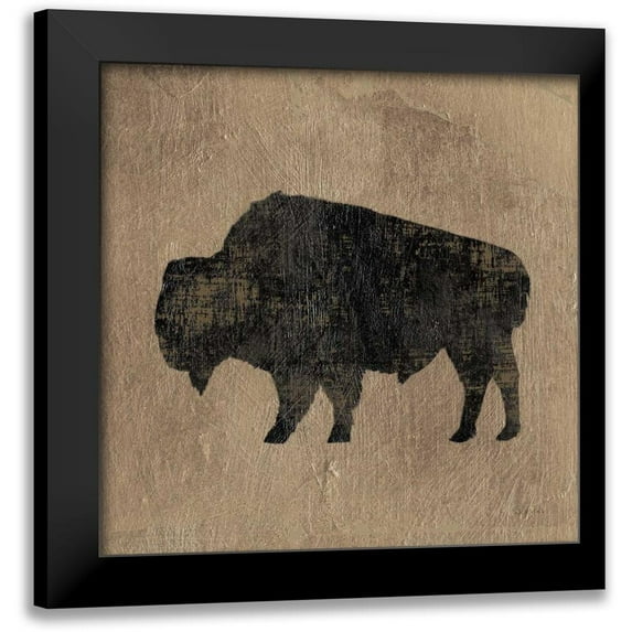 Wiens, James 15x15 Black Modern Framed Museum Art Print Titled - Brown Lodge II