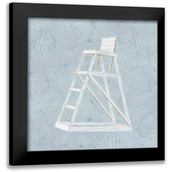 Wiens, James 15x15 Black Modern Framed Museum Art Print Titled - Serene Seaside II