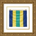 thumbnail image 1 of Wiens, James 15x15 Gold Ornate Wood Framed with Double Matting Museum Art Print Titled - Nautique XIV, 1 of 4
