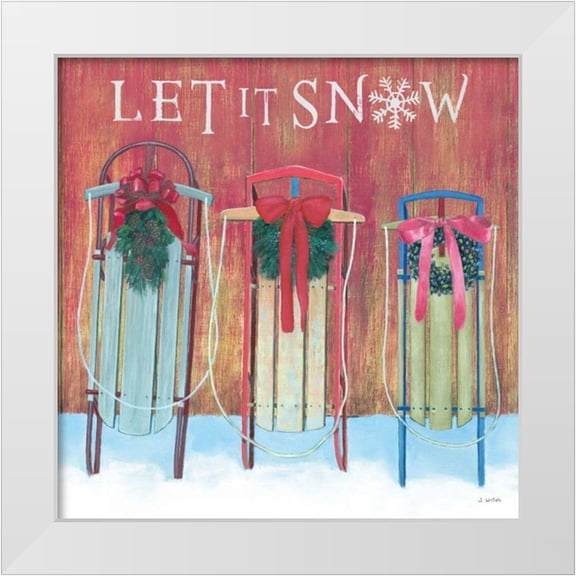 Wiens, James 15x15 White Modern Wood Framed Museum Art Print Titled - Christmas Affinity IX