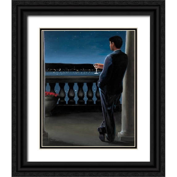Wiens, James 15x18 Black Ornate Wood Framed with Double Matting Museum Art Print Titled - Thinking of Her