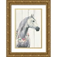 thumbnail image 1 of Wiens, James 17x24 Gold Ornate Wood Framed with Double Matting Museum Art Print Titled - Spirit Stallion I on Wood no Lace, 1 of 4