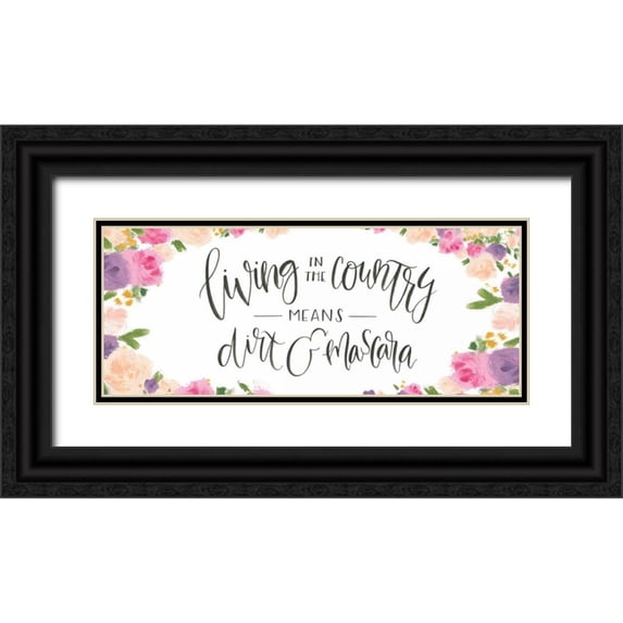 Wiens, James 18x10 Black Ornate Wood Framed with Double Matting Museum Art Print Titled - Beautiful Country IV