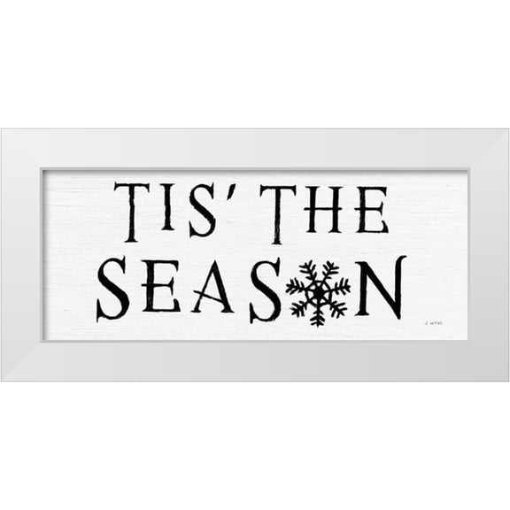 Wiens, James 18x10 White Modern Wood Framed Museum Art Print Titled - Christmas Affinity IV BW