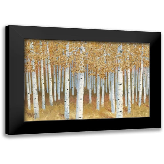 Wiens, James 18x13 Black Modern Framed Museum Art Print Titled - Forest of Gold