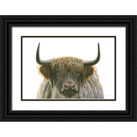 Wiens, James 18x13 Black Ornate Wood Framed with Double Matting Museum Art Print Titled - Highlander