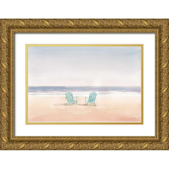 Wiens, James 18x13 Gold Ornate Wood Framed with Double Matting Museum Art Print Titled - Salento Coast II