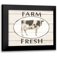 thumbnail image 1 of Wiens, James 18x15 Black Modern Framed Museum Art Print Titled - Country Cow IV, 1 of 5