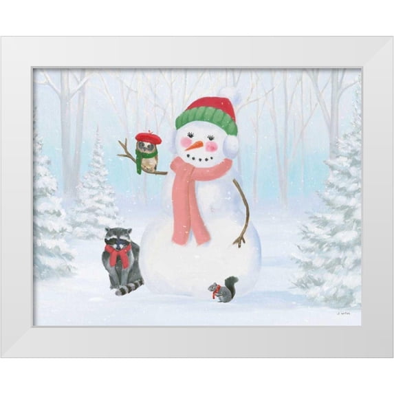 Wiens, James 18x15 White Modern Wood Framed Museum Art Print Titled - Dressed for Christmas IV