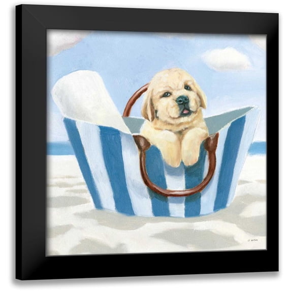 Wiens, James 20x20 Black Modern Framed Museum Art Print Titled - Beach Ride VI