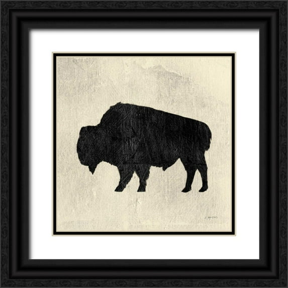 Wiens, James 20x20 Black Ornate Wood Framed with Double Matting Museum Art Print Titled - Neutral Lodge II v2