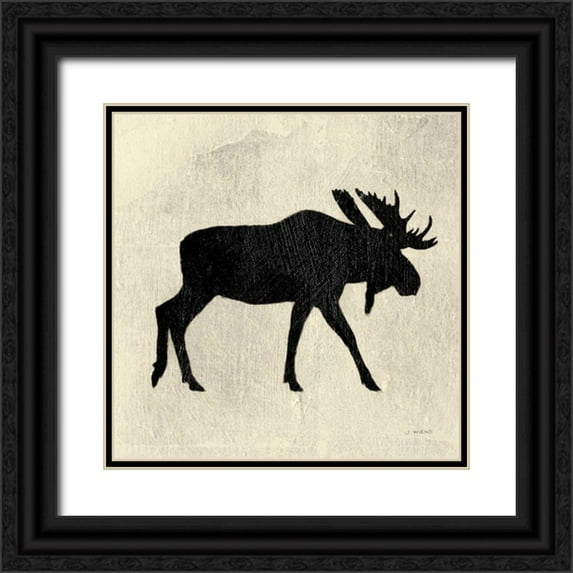 Wiens, James 20x20 Black Ornate Wood Framed with Double Matting Museum Art Print Titled - Neutral Lodge III v2