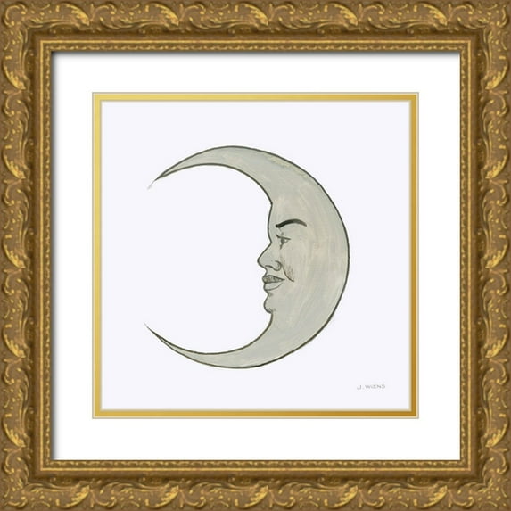 Wiens, James 20x20 Gold Ornate Wood Framed with Double Matting Museum Art Print Titled - Moon
