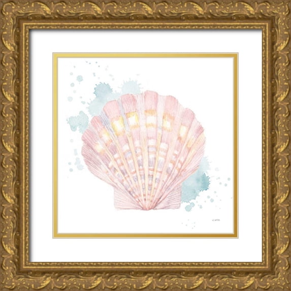 Wiens, James 20x20 Gold Ornate Wood Framed with Double Matting Museum Art Print Titled - Salento Coast III