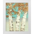 thumbnail image 1 of Wiens, James 20x24 White Modern Wood Framed Museum Art Print Titled - Golden Birches III, 1 of 4