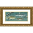 thumbnail image 1 of Wiens, James 24x12 Gold Ornate Wood Framed with Double Matting Museum Art Print Titled - Fresh Catch III, 1 of 4