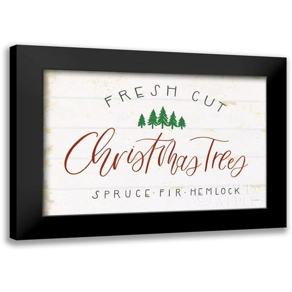 Wiens, James 24x17 Black Modern Framed Museum Art Print Titled - Christmas Farm V