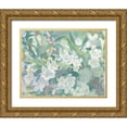 thumbnail image 1 of Wiens, James 24x20 Gold Ornate Wood Framed with Double Matting Museum Art Print Titled - Blossoms, 1 of 4