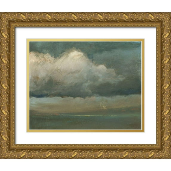 Wiens, James 24x20 Gold Ornate Wood Framed with Double Matting Museum Art Print Titled - Gathering Storm