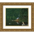 thumbnail image 1 of Wiens, James 24x20 Gold Ornate Wood Framed with Double Matting Museum Art Print Titled - Happy Place II, 1 of 4
