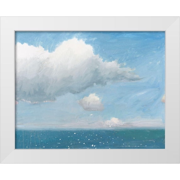 Wiens, James 24x20 White Modern Wood Framed Museum Art Print Titled - Open Sea