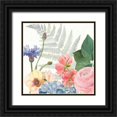 thumbnail image 1 of Wiens, James 26x26 Black Ornate Wood Framed with Double Matting Museum Art Print Titled - Boho Bouquet  IX, 1 of 4