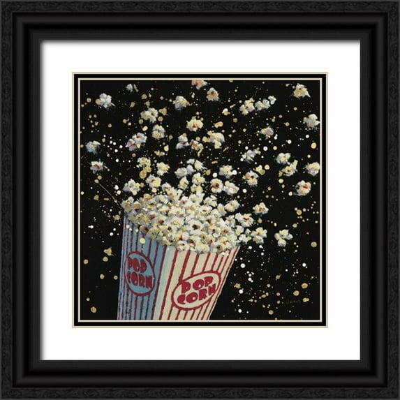 Wiens, James 26x26 Black Ornate Wood Framed with Double Matting Museum Art Print Titled - Cinema Pop
