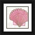 thumbnail image 1 of Wiens, James 26x26 Black Ornate Wood Framed with Double Matting Museum Art Print Titled - Shimmering Shells V, 1 of 4