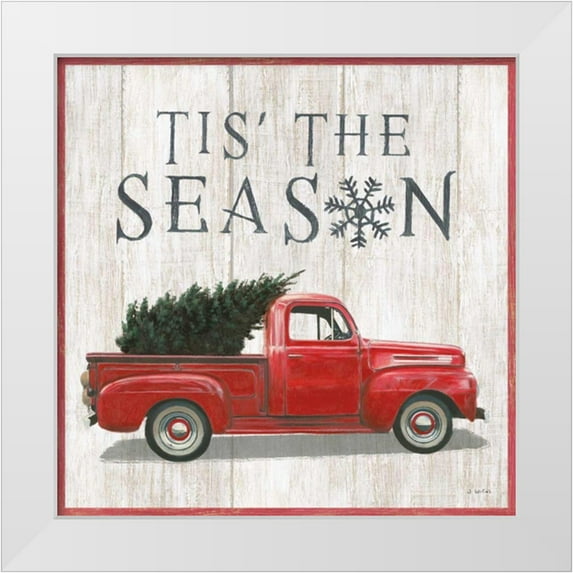Wiens, James 26x26 White Modern Wood Framed Museum Art Print Titled - Christmas Affinity XI