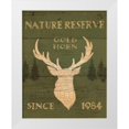 thumbnail image 1 of Wiens, James 26x32 White Modern Wood Framed Museum Art Print Titled - Lodge Signs IX Green, 1 of 4