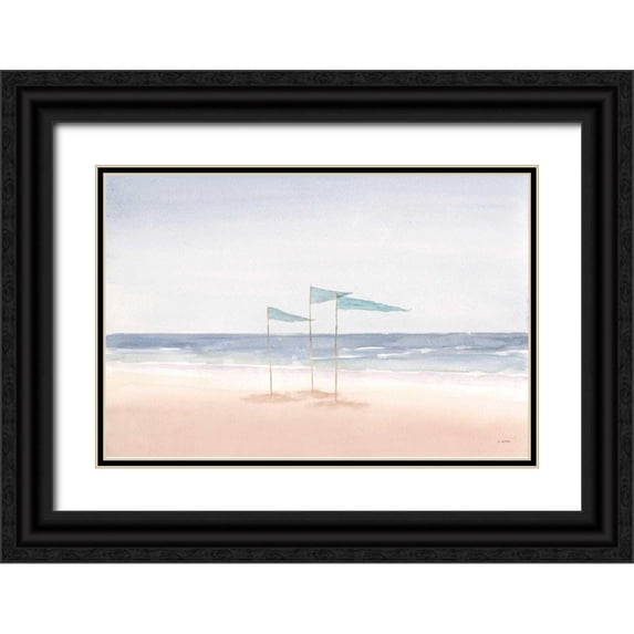 Wiens, James 32x23 Black Ornate Wood Framed with Double Matting Museum Art Print Titled - Salento Coast I