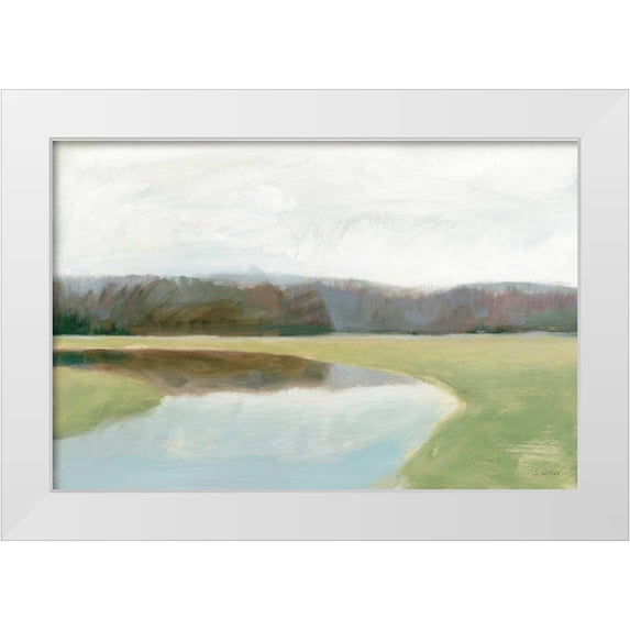 Wiens, James 32x23 White Modern Wood Framed Museum Art Print Titled - Interior Lake II