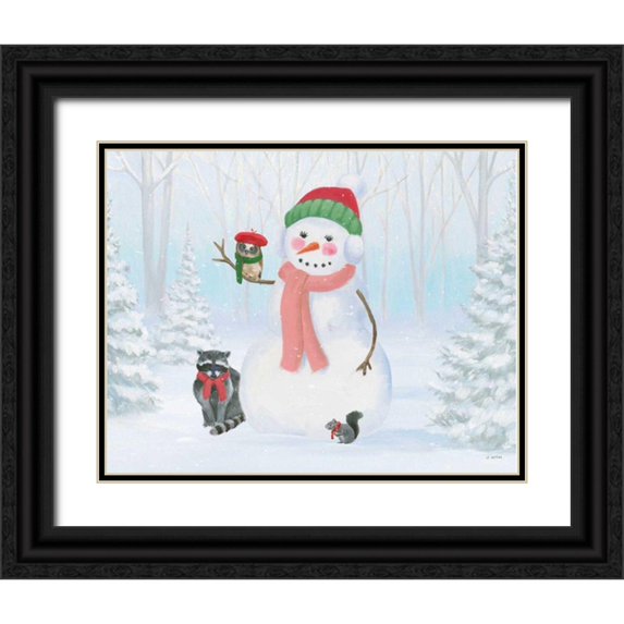 Wiens, James 32x26 Black Ornate Wood Framed with Double Matting Museum Art Print Titled - Dressed for Christmas IV