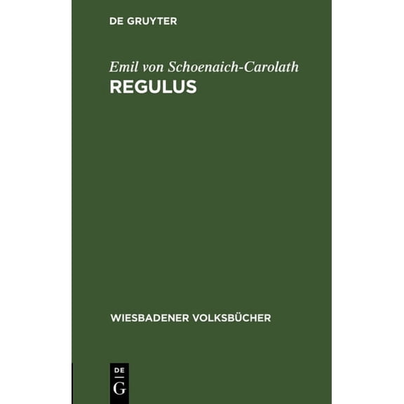 Wiesbadener Volksbcher Regulus, Book 115, (Hardcover)