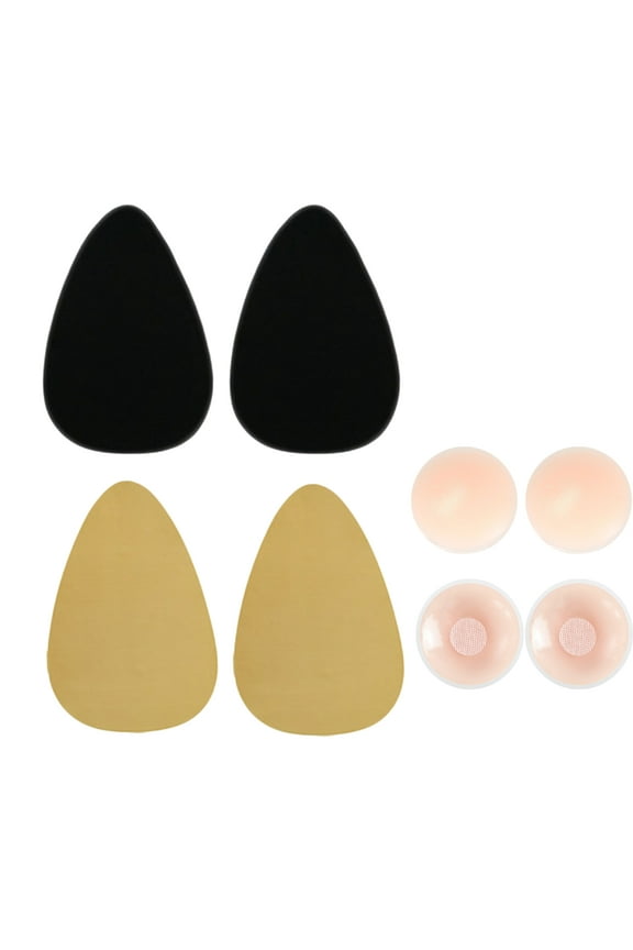2 Pairs Breast Lift Tape Push Up Pasties Adhesive Invisible Breast Tape with Nipple Covers