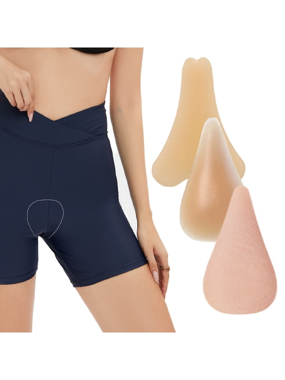 3-Pack Reusable Silicone Camel Toe Concealer - Seamless Adhesive Guards for Women Bikini/Yoga Pants(Beige)