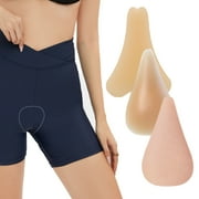 Wieysdoo 3-Pack Reusable Silicone Camel Toe Concealer - Seamless Adhesive Guards for Women Bikini/Yoga PantsBeige