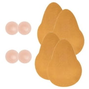 Wieysdoo Breast Lift Tape 2-Pack - Invisible Lift for Backless Dresses with 2 Silicone Nipple , Beige DD-F Cup
