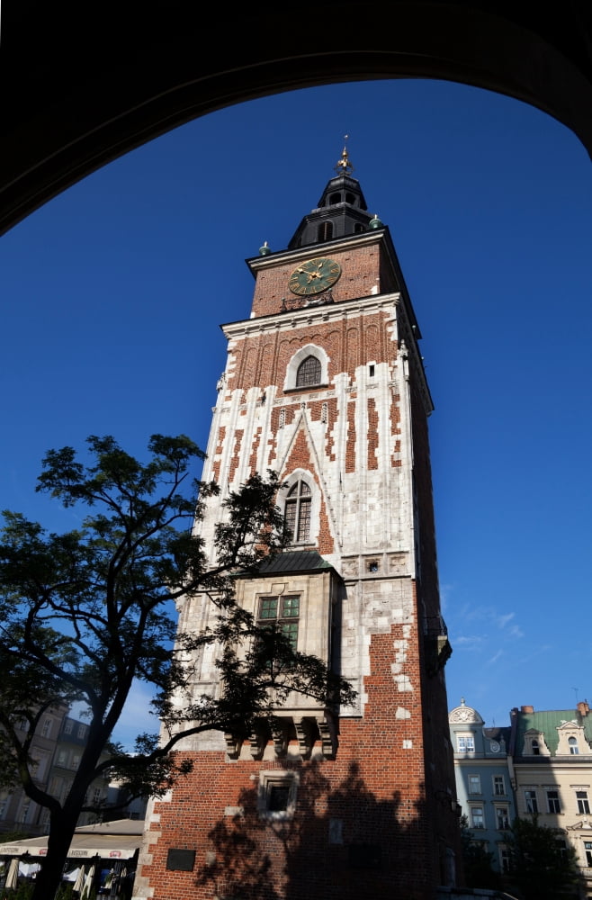 Wieza Ratuszowa the 13th Century Town Hall Tower Rynek Glowny The Main Market Square Krakow Poland Canvas Art - Panoramic Images (36 x 12)
