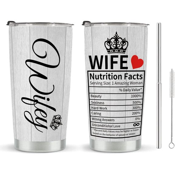 Wife Birthday Gift 20oz I Love You Tumbler, Romantic Cup for Wife from Husband, Anniversary Gifts, Couple Gifts, Elegant Coffee Mug for Her