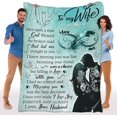 thumbnail image 1 of to My Wife Blanket, Best Gift for Your Life Partner with Quotes, Gift for Wife, Valentine's Day Gifts, Birthday Gift, for Wife, Supersoft and Cozy Blanket (60" X 80") (BK4142NC), 1 of 5