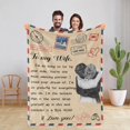 thumbnail image 1 of Wife Blanket, Gifts for Wife from Husband, Birthday Valentines Gifts for Wife from Husband, for Wife, Romantic Hug Presents to My Wife, Wife Warm Soft Flannel Throw Blanket 50" X 60", 1 of 6