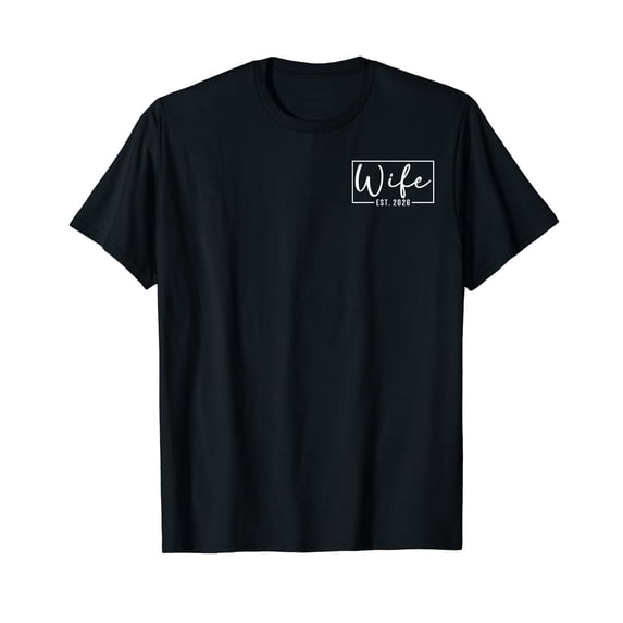 Wife Est 2026 Just Married Couple Wedding Honeymoon T-Shirt