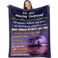 thumbnail image 1 of Wife Gifts from Husband,Gifts for Wife Blanket 60"X50",Wife Birthday Gift Ideas,Anniversary Wedding Gifts for Wife Her,Christmas Valentines Gifts for Wife Romantic,to My Wife Blanket from Husband, 1 of 5