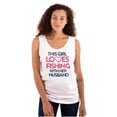 thumbnail image 1 of Wife Husband Loves Fishing Cute Girly Tank Top Tee Shirt Women Brisco Brands L, 1 of 5