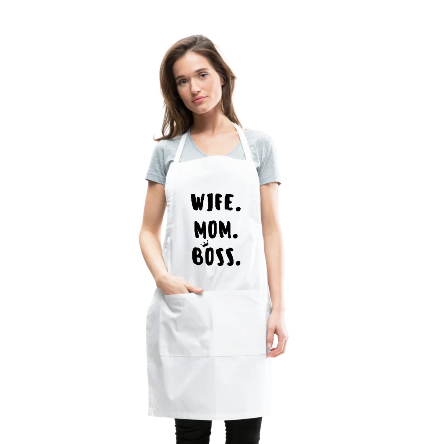 InterestPrint Funny Mother's Day Gift Apron Best Mom Ever Home Kitchen  Apron for Mom Mommy