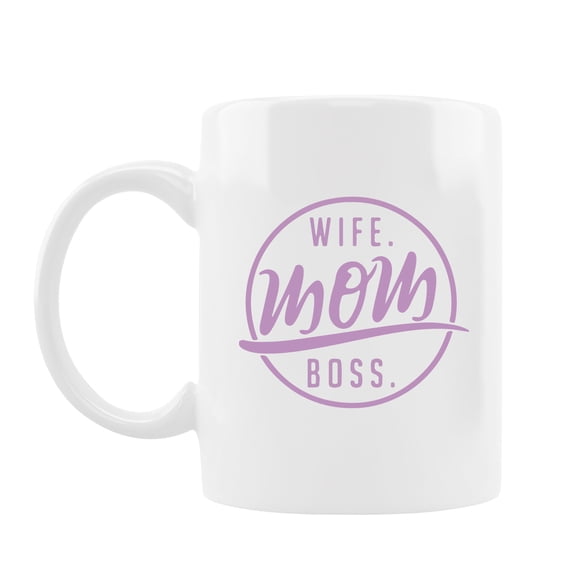 Wife Mom Boss Ceramic Coffee Mug-Funny Birthday Gifts For Women, Best Wife Gifts from Husband for Mother's Day, Anniversary,Christmas