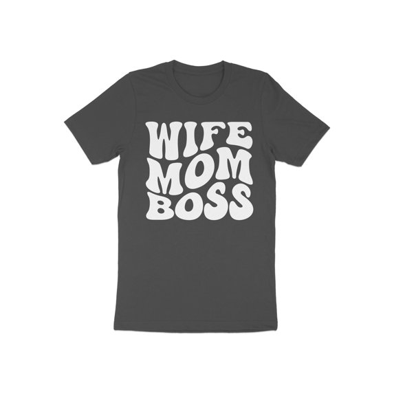 Wife Mom Boss Mommy Mother's Day Gift for Mama Women Mothers T-Shirt Boss Mom Birthday Holiday Mother's Day Presents Tshirt